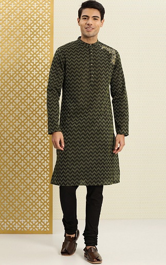 Erkekler için Uzun Kollu Fantezi Kurta
