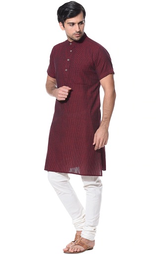 Yarım Kollu Çizgili Kurta