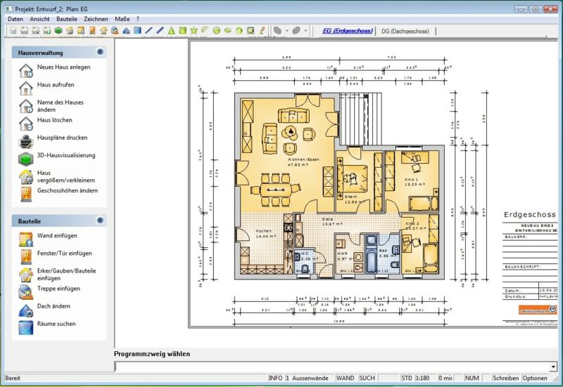 Τρισδιάστατος προγραμματιστής σπιτιού δωρεάν λογισμικό meinhausplaner