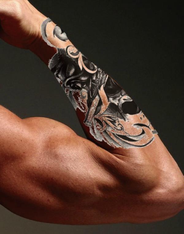 Τρισδιάστατα τατουάζ βιομηχανική του αντιβραχίου