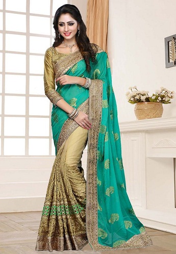 Nuostabūs „Half Saree“ dizainai 23