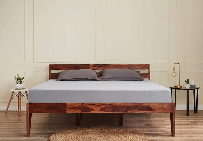Medinės lovos dizainas