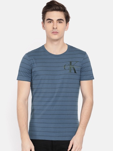 Calvin Klein dryžuoti marškinėliai vyrams