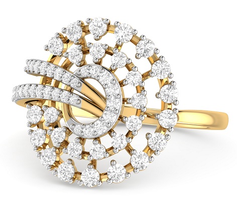 Dizainerio deimantinis vestuvinis žiedas moterims