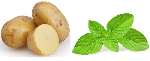 Patates Nane Yapraklı Göz Maskesi