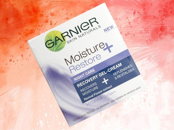 „Garnier Moisture + Restore Night Care“ gelio kremas