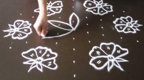 Kolay 9 Nokta Rangoli