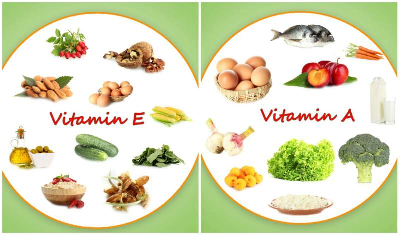 Vitaminai E ir A tamsiems ratams