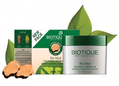 „Biotique Bio Mud“ jaunatviškas stangrinamasis & amp; Atgaivinantis veido paketas