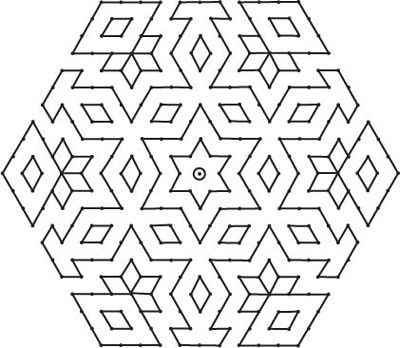 Nokta Yıldız Rangoli