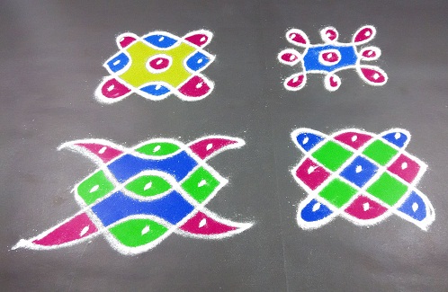 Basit Kolam Rangoli
