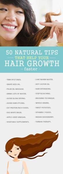 50 geriausių natūralių patarimų, kaip pagreitinti plaukų augimą