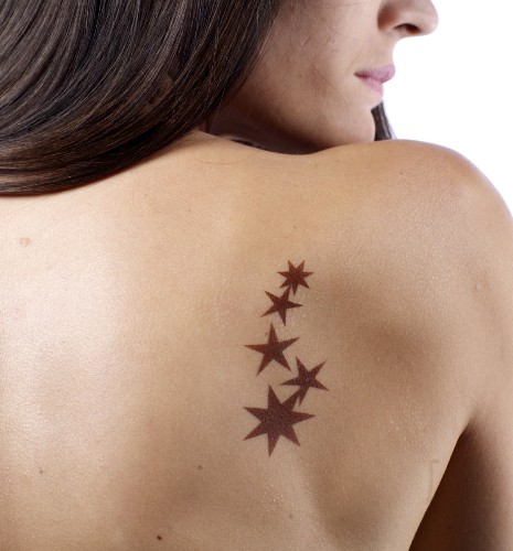 Starry Back Geçici Dövme