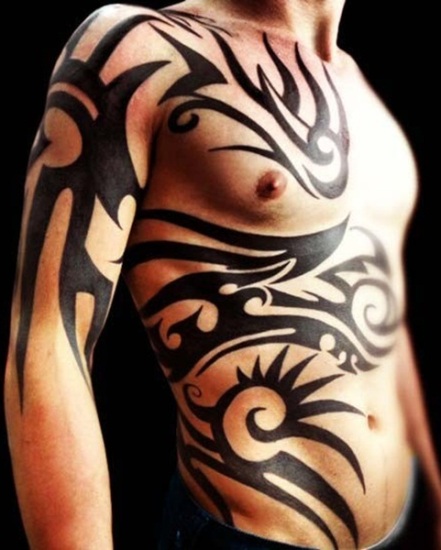 Genčių tatuiruotės dizainas vyrams