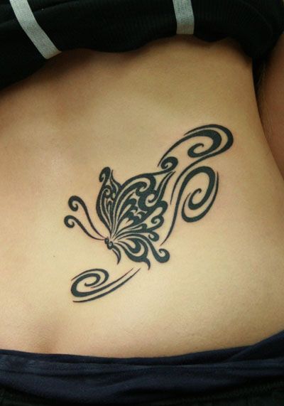 Genčių drugelio tatuiruotės dizainas