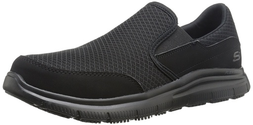 „Skechers for Work“ vyrų „77048 Flex Advantage“ atsparus slydimui Mcallen slip-on