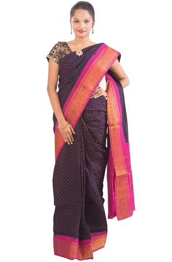 Sungudi Silk Saree