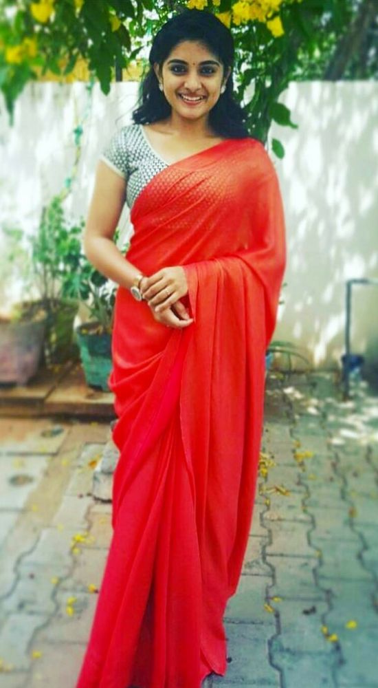 Niveda Thomas Hot Saree