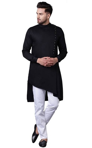 Yan Kesimli Fantezi Kurta Pijama