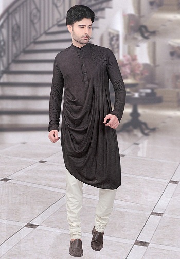 Düz Kapüşonlu Kurta Pijama