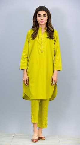 Elma Kesim Kurta Pijama