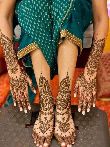 Mehendi nuotakos rankoms ir kojoms