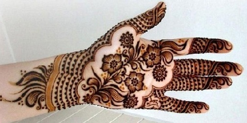 en son Palm Mehndi Tasarımları