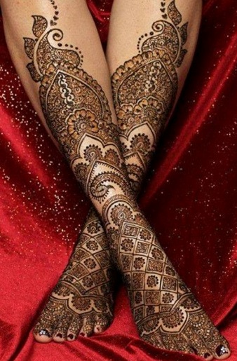 Arabų povo pėdos Mehndi