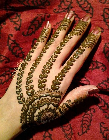 Šiuolaikinis lapas Mehndi