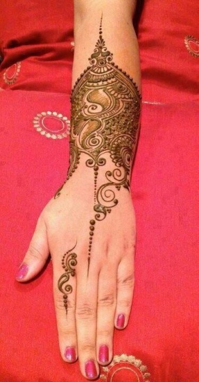 Dekoratyvinis Indijos Mehndi dizainas