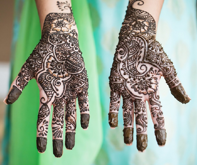 Indijos mehndi dizainas rankoms