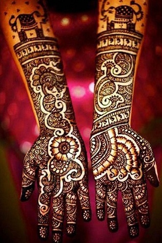 Gudžaratų rašto Indijos Mehndi dizainas