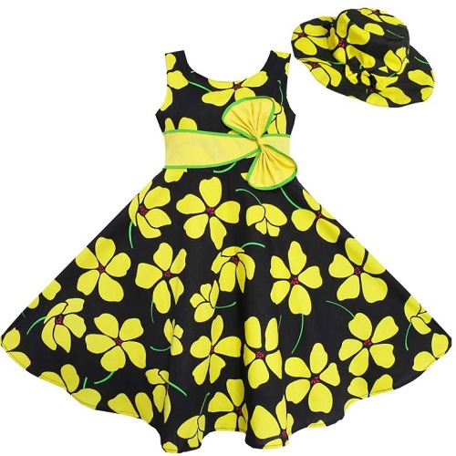 Baby Frock su kepuraite