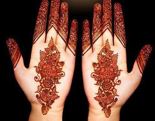 Arabiškas Mehndi modelis rankoms