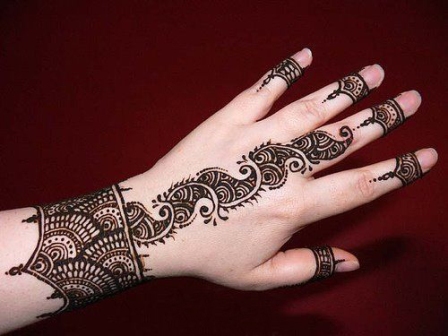 Eller için Gujarati Mehndi Tasarımları