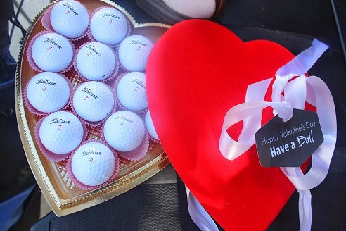 Sevgililer Günü Hediyesi için Golf Topları Kiti