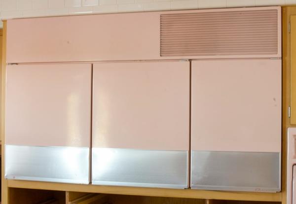 Ροζ μέταλλο ψυγείου 1950