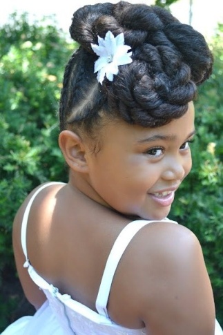Cornrows ve Twists için Up-do Saç Modelleri