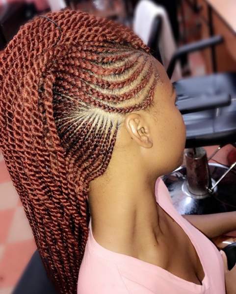 Kalın Mohawk Cornrows
