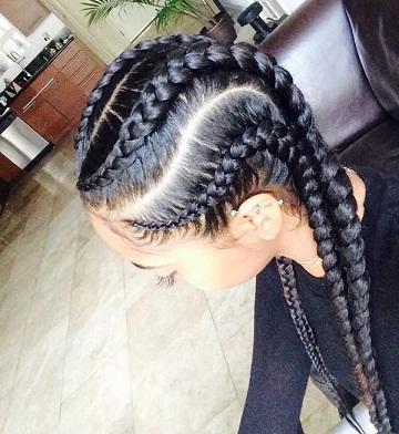 „Cornrow braid“ stiliaus moterys 2021 m