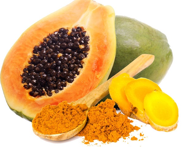 Çene Saçları İçin Zerdeçal ve Papaya