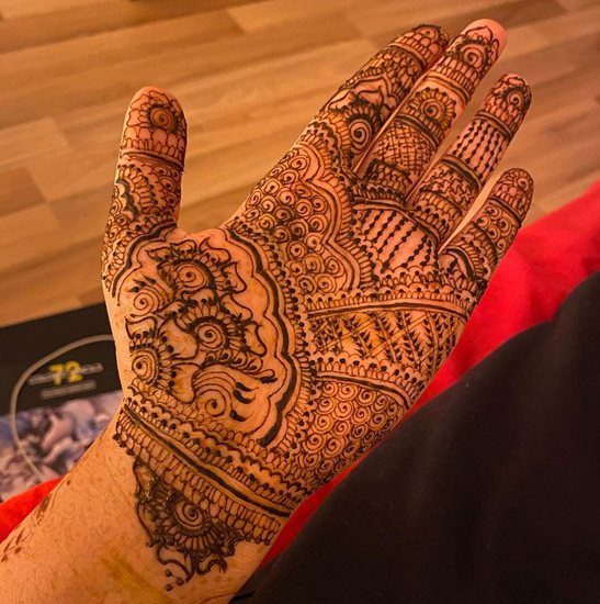 Paprasti vestuviniai „Mehndi“ dizainai