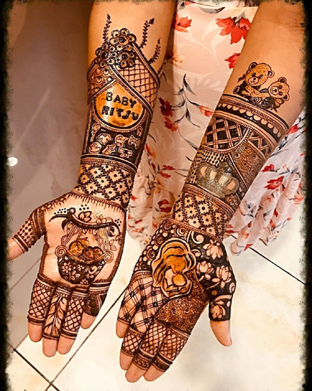 Unikalus vestuvių Mehendi dizainas