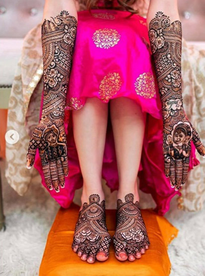 Trend Dulha Dulhan Mehendi Tasarım