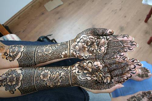 Mehndi dizainas santuokai