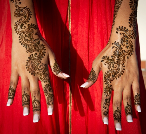 Nuotakos Mehndi delnams ir dilbiams
