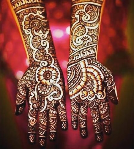Nuotakos Mehndi dizainas vestuvėms