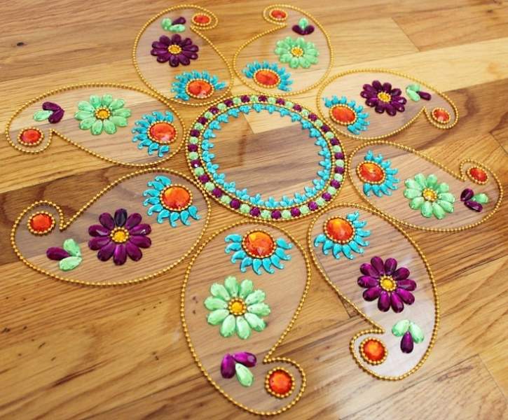 Kundan Rangoli Tasarımları