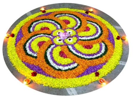 Diwali Kolam Rangoli Tasarım