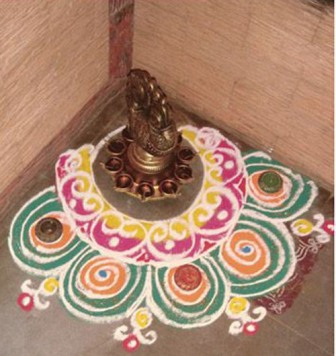 Köşe Rangoli Tasarımı